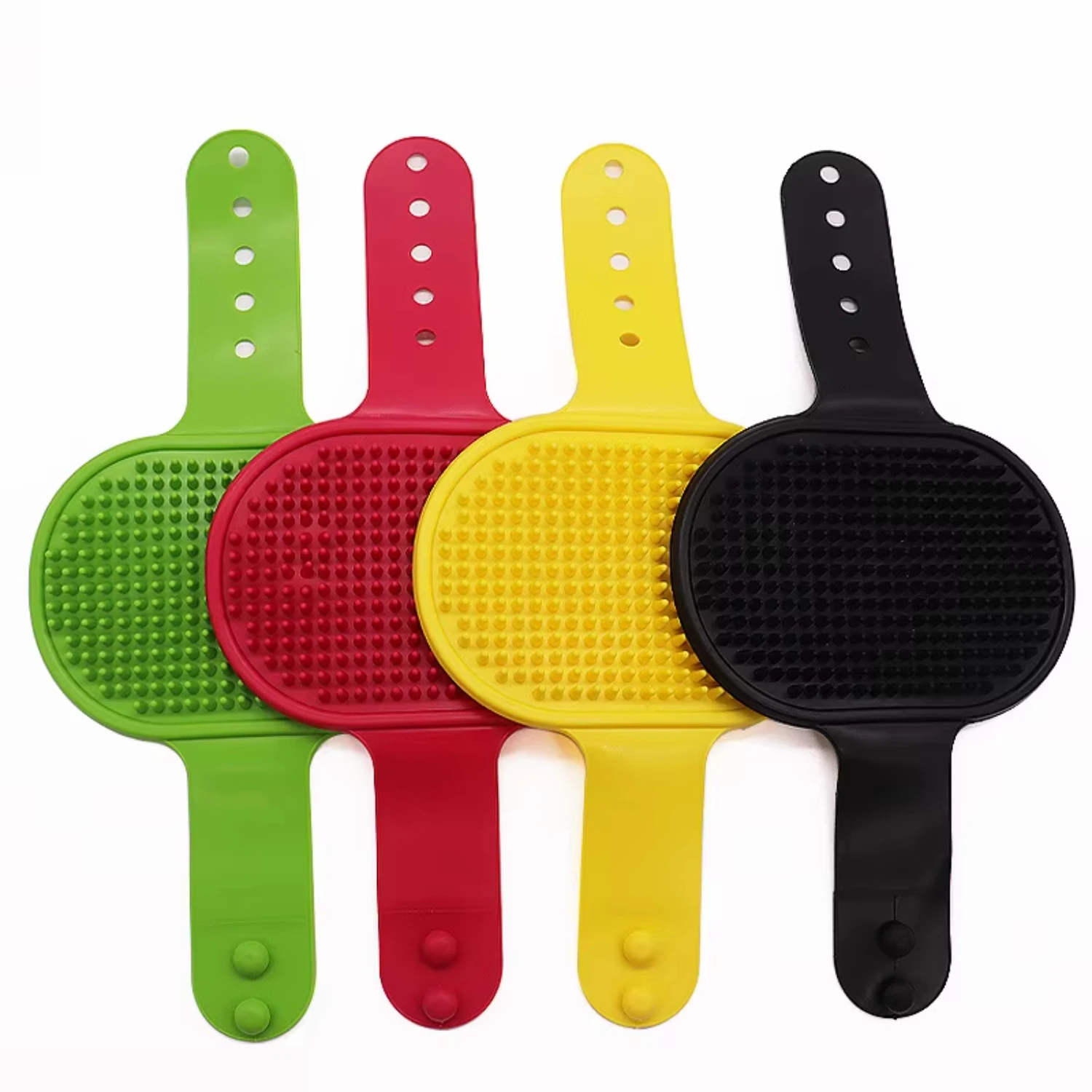 Cats Pet Dog Cat Bath Rubber Comb Hair And Pet Massage Brush Shampoo Dispenser Soft Brush Rubber Bristle For Dogs