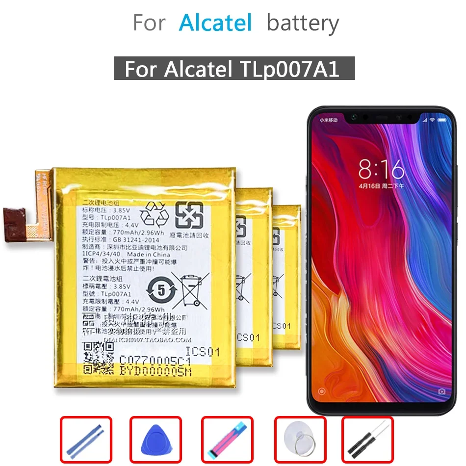 

TLP007A1 770mah Battery for Alcatel TLp007A1 Watch