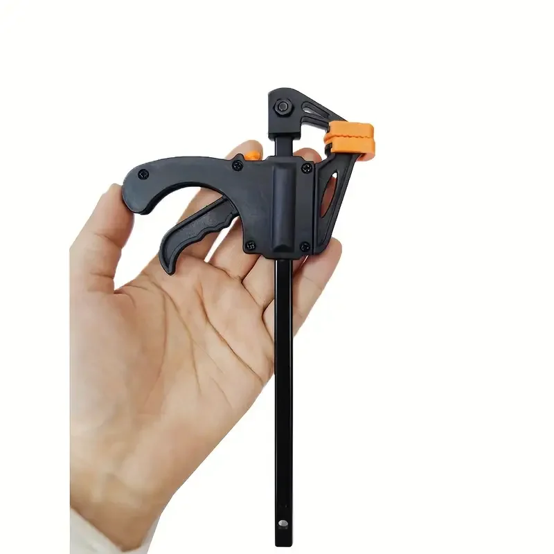 Woodworking Clamp F Hard Quick Release Ratchet Speed Squeeze Clip Kit Long Carpenter Set Nylon Gadget Work Bar Hand Tool 4inch 2