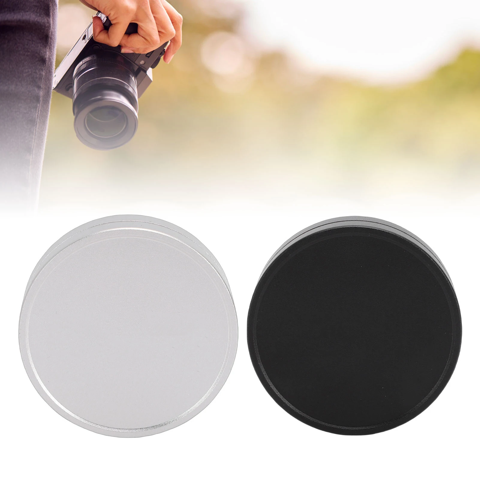 Aluminum Alloy Anodized Lens Protective Cap with Soft Flocking Finish