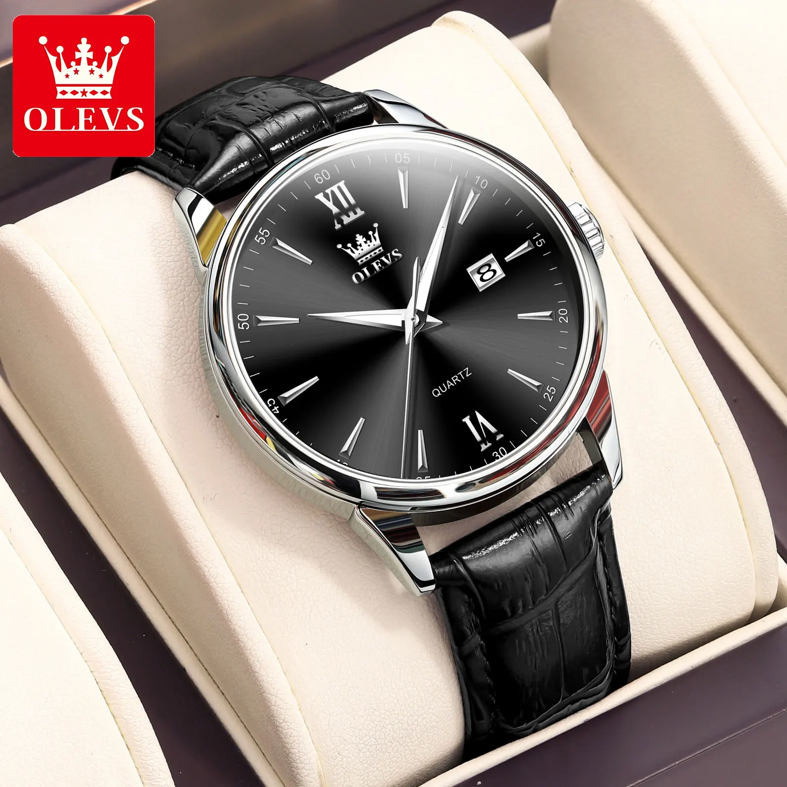 ساعات OLEVS الفاخرة الراقية للرجال ، ساعات الفولاذ...