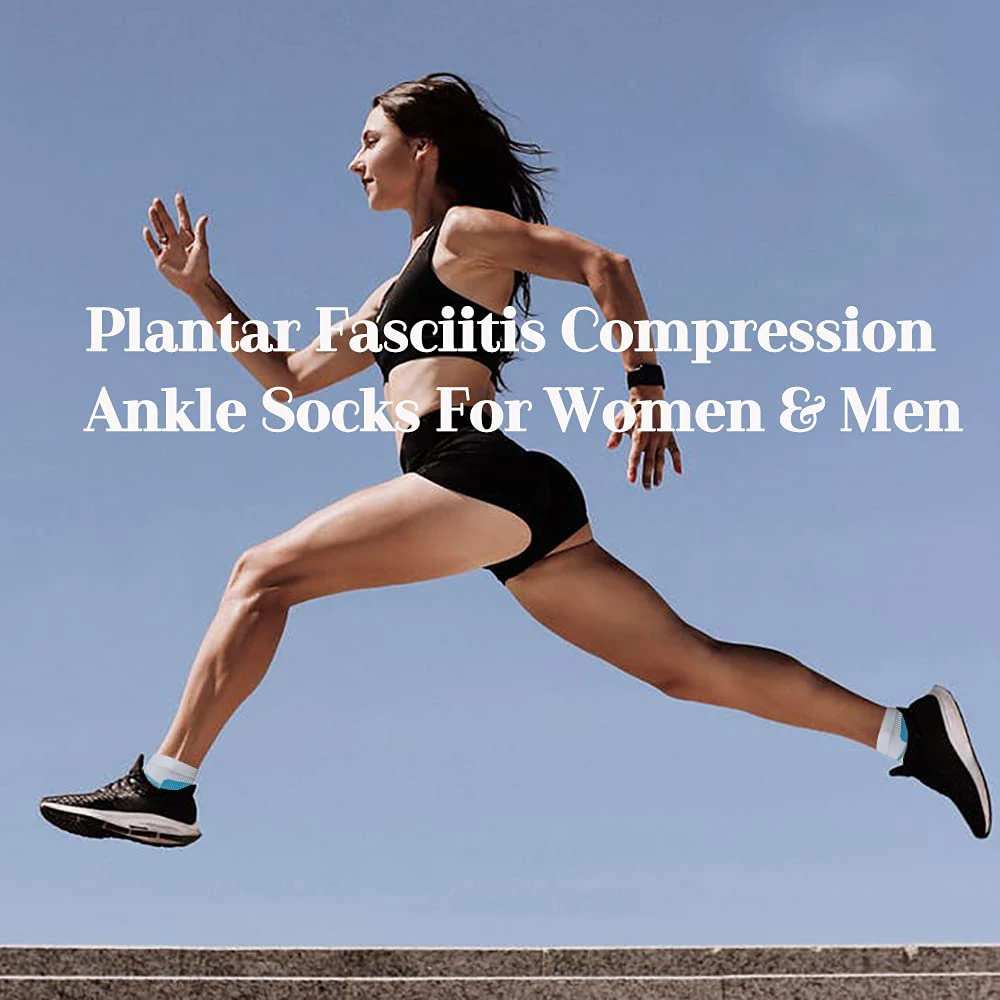 7 Paare / 5 Paare Kompressionsstrümpfe Plantarfasziitis Entlastung Fußpolster für Frauen Männer Knöchelstütze Fersensporn Schmerzschutz Socken – Detail 9