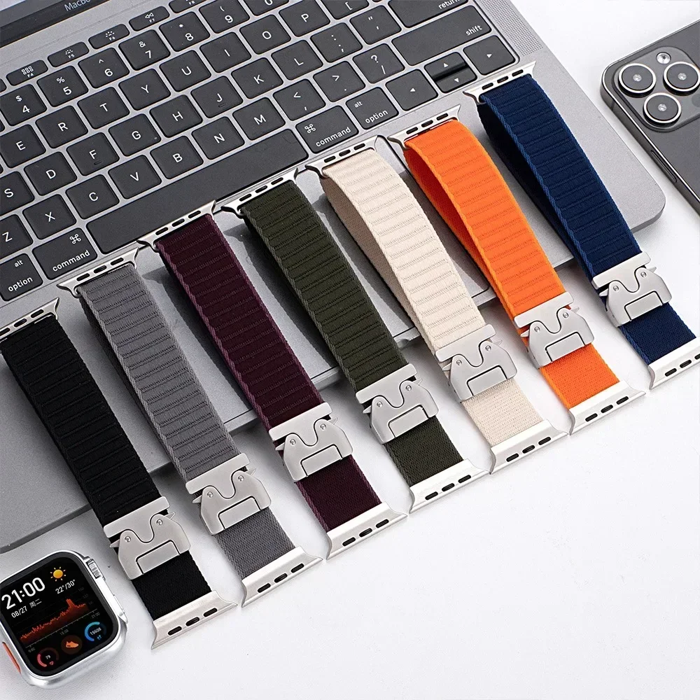 Sport Nylon Bracelet with Parachute Buckle Strap