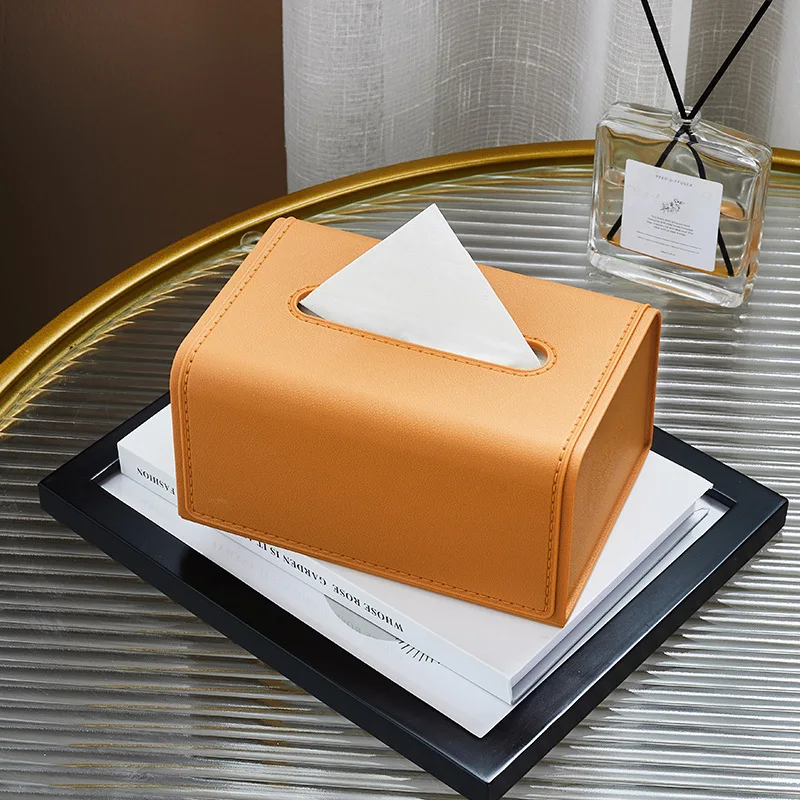 Light Luxury Tissue Holder Nordic High Quality Toilet Paper Box Home Table Square Napkin Container Wet Tissue Paper Organizer 3