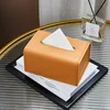Light Luxury Tissue Holder Nordic High Quality Toilet Paper Box Home Table Square Napkin Container Wet Tissue Paper Organizer 3