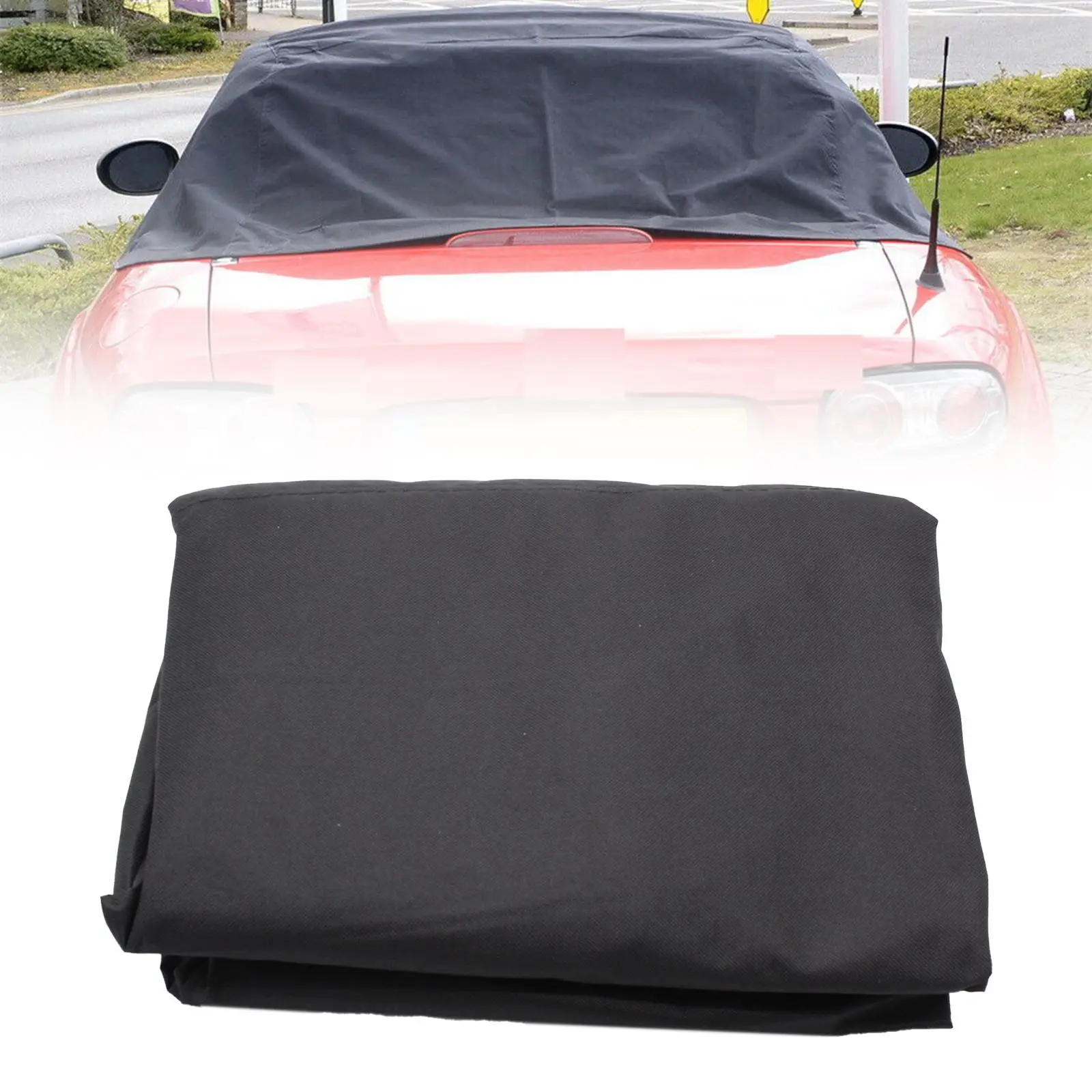 

Soft Top Roof Protector Half Cover Sturdy Windproof Protecting for MX5 MK3 MK3.5