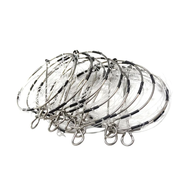 10Pcs Crab Trap Portable Six Movable Buckles Steel Catch Crabs Tool Fishing  Bait Trap for Crab Crayfish Prawn shrimp Seaside - AliExpress