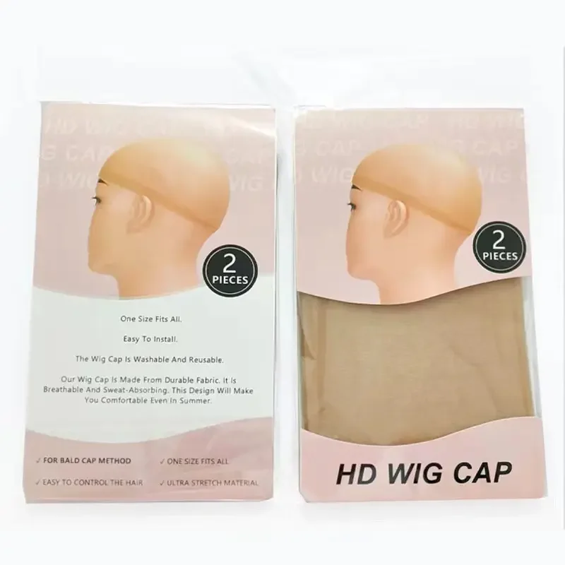 Hd Wig Cap for Lace Front Wig Premium Invisible Caps Bald Cap Colorless Transparent To Match Directly To All Skin Tone wig caps