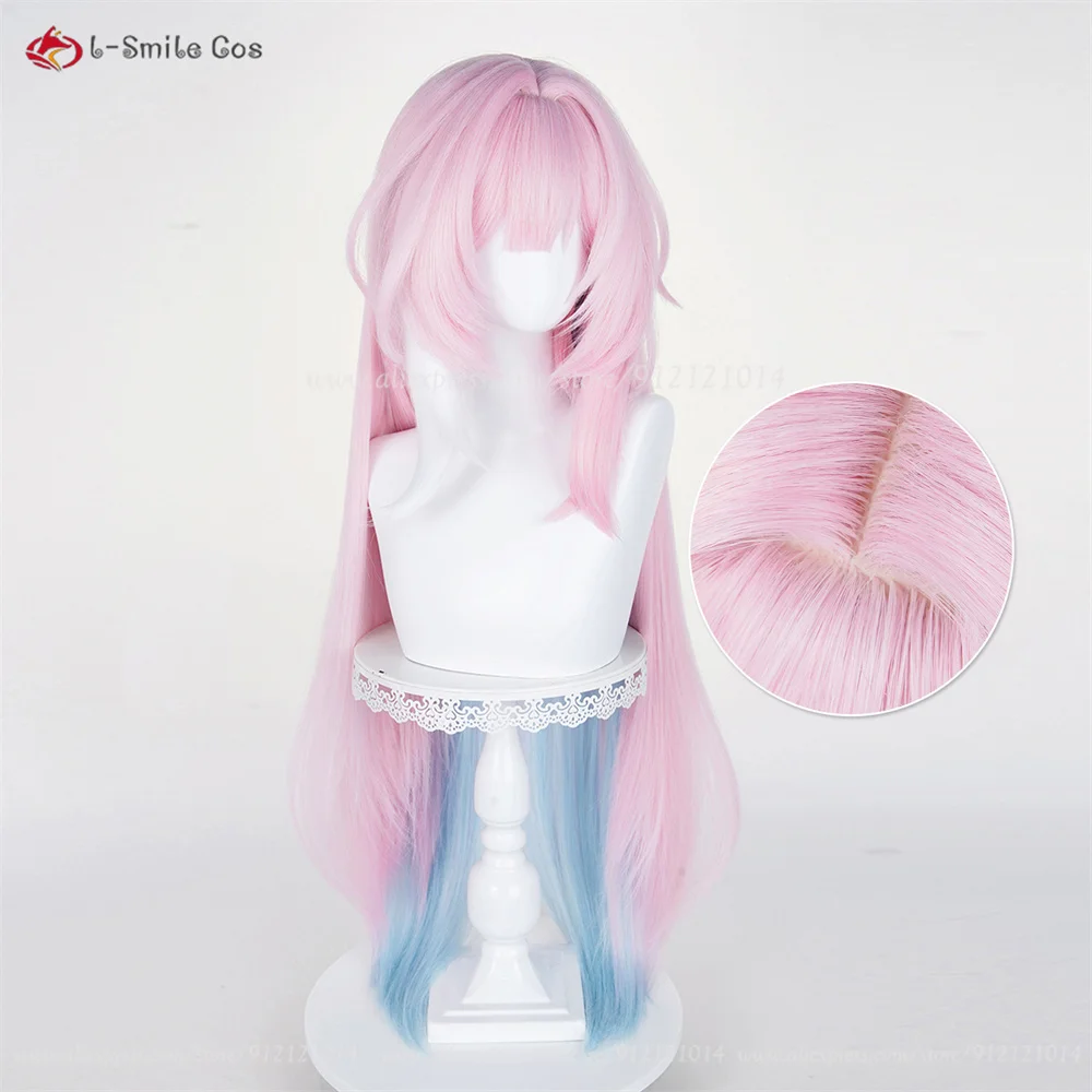 HSR Cyrene Cosplay Perücke 105/130cm Pink Mix Anime Hitzeresistent Synthetik 12