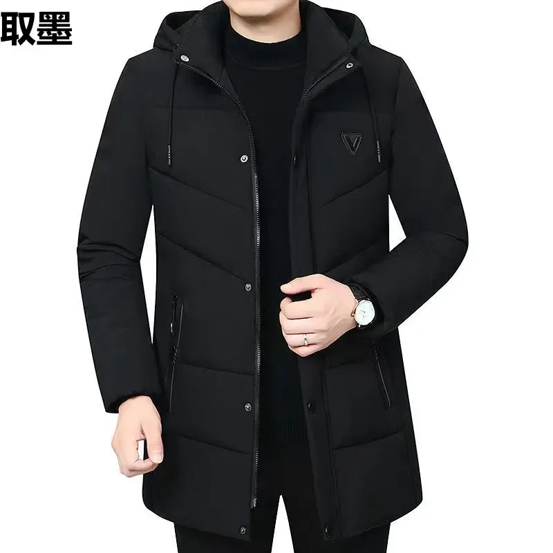 Men's Fleece-Lined Thickened Cotton-Padded Coat
