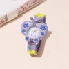 2 colors Butterflies Dial silicone Quartz Watch For Children Kids Wristwatch 2