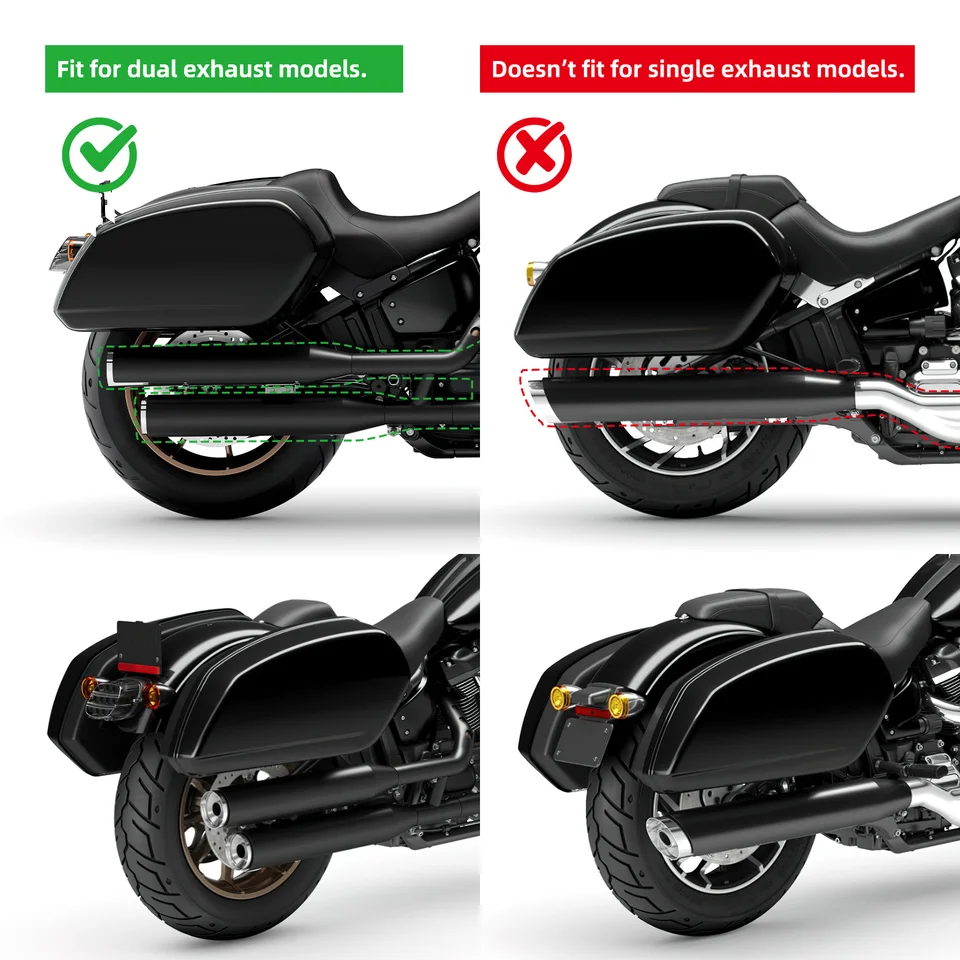 Harley-Davidson FXLRSTローライダーST純正 サドルバック ソフテイル用