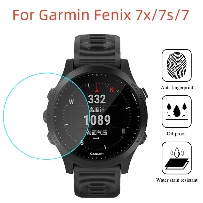 3PCS Tempered Glass For Garmin Fenix 7x 7s Full Coverage Screen