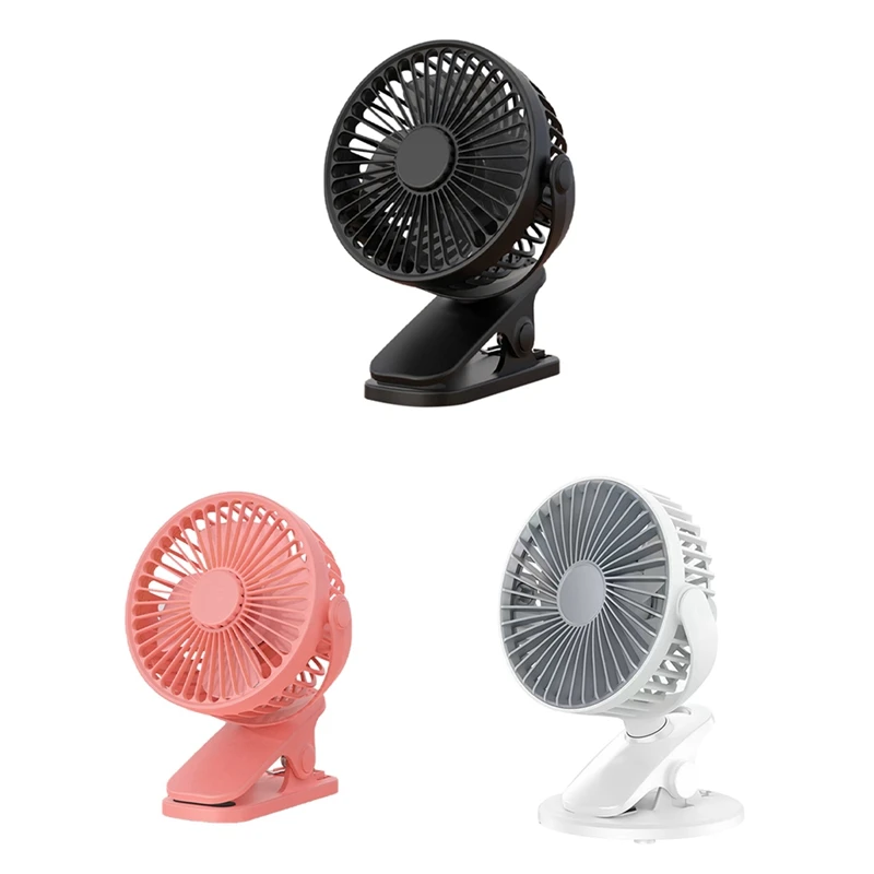 

1200Mah Summer Clip-On Fan Portable Automatic Oscillating Head Fan Rechargeable High Wind Power Fan For Student