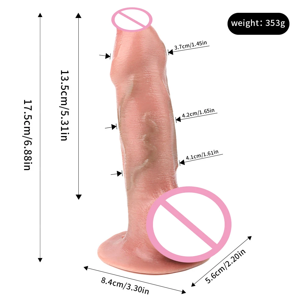 FAAK Silicone Foreskin Realistic Dildo With Sucker Skin Touch Lifelike Penis Sex Toys for Women Anal plug Female Masturbator