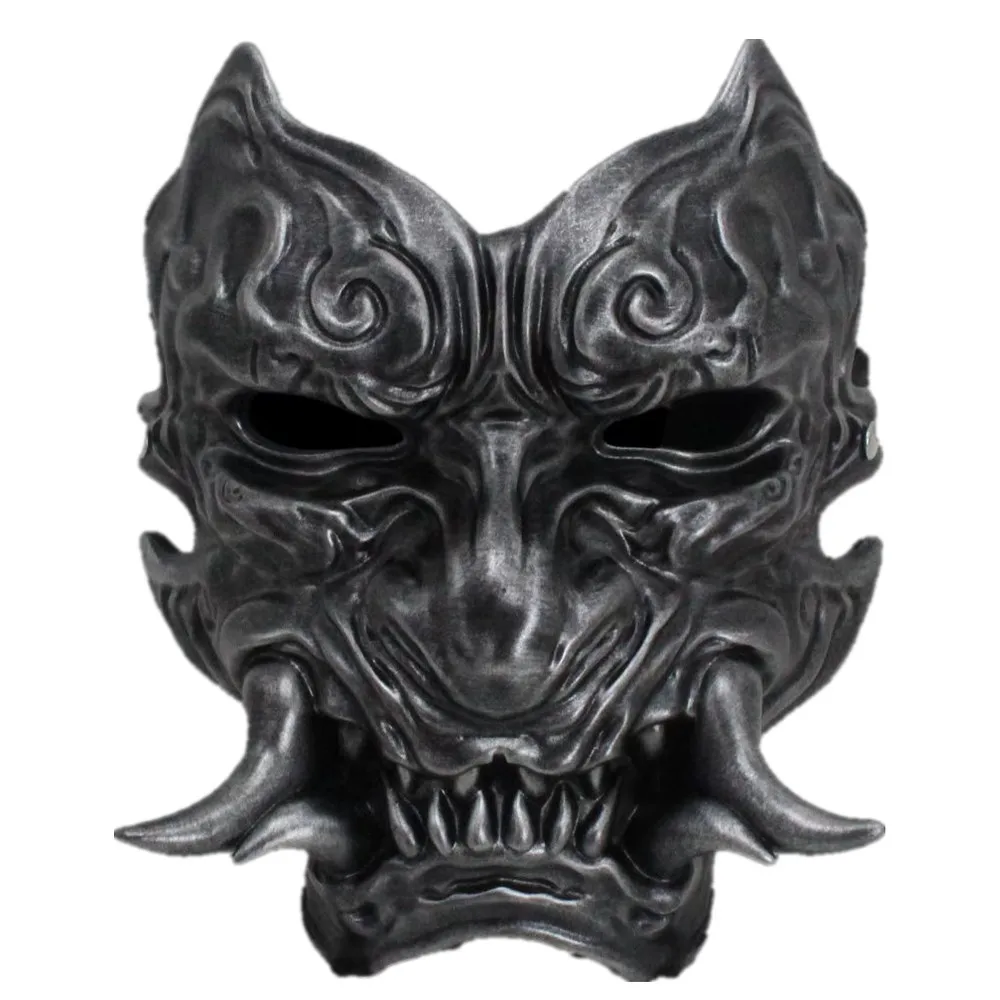 Gesichtsmaske aus Kunstharz für Gesichtslähmung, Prajna-Maske, Feiertagsparty-Spiel, Kunstharz-Handwerk, Sammlerstück, Dekoration – Detail 8