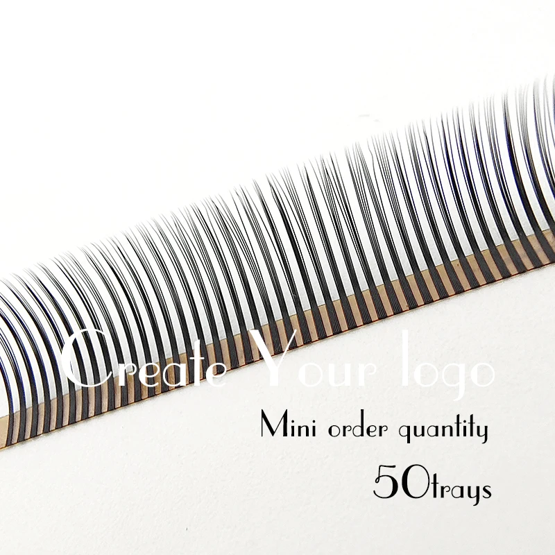 

4D W Shape Eyelashes Extensions 3 Tip easy pick up lash customized lashes extension create your logo