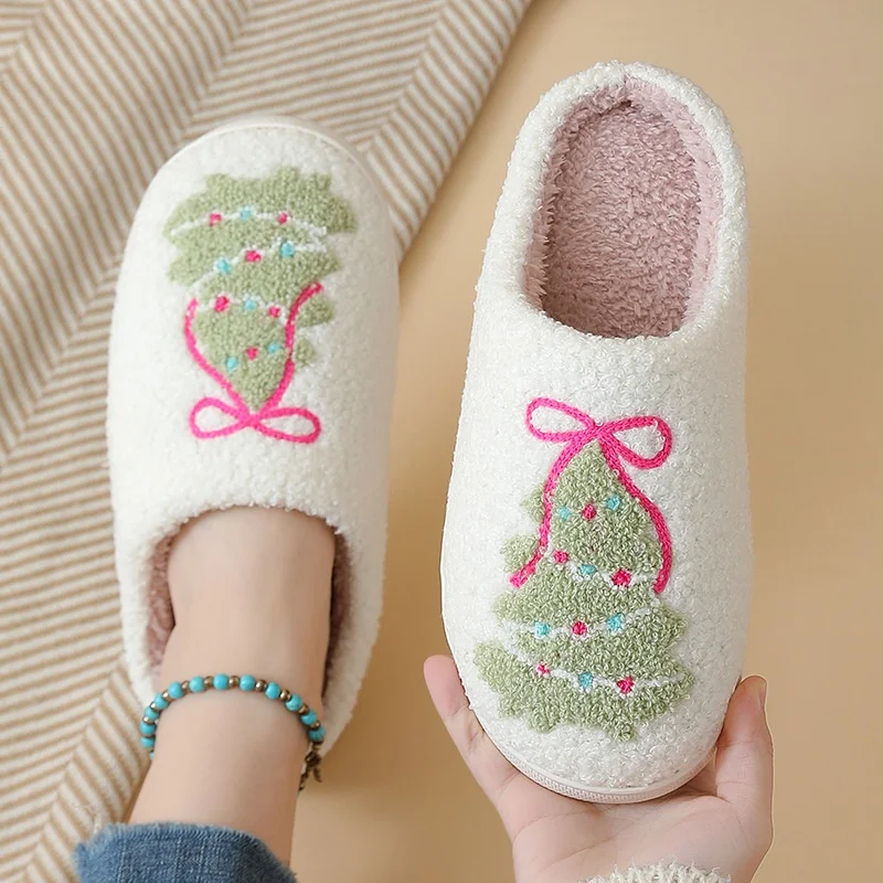 Pantofole invernali in pelliccia donna comode natale calde_voghion.com
