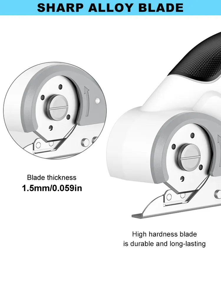 3.6V Cordless Electric Tailor Scissors  USB Charging Suitable For Cutting Cotton Fabric/Leather/Cloth And Other Materials 4