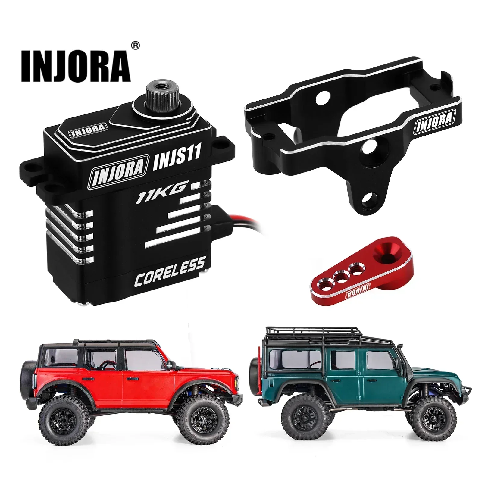 トラクサス　INJORA サーボ11kg INJORA サーボマウント INJORA High Voltage Large Torque Metal Gear Digital Micro