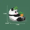 Cute Chinese Panda Building Blocks Sets DIY Educational Assembly Toys Bricks Mini Animals Model MOC Kids Christmas Birthday Gift 5