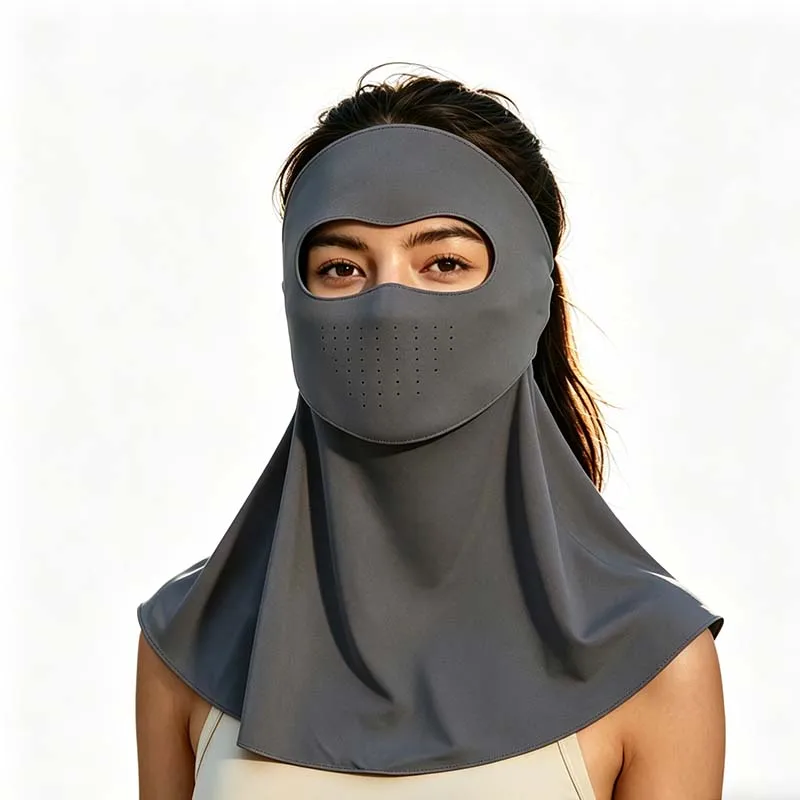 Enhanced Sun Protection Ice Silk Face & Neck Cover - Breathable Full Coverage Summer Shield