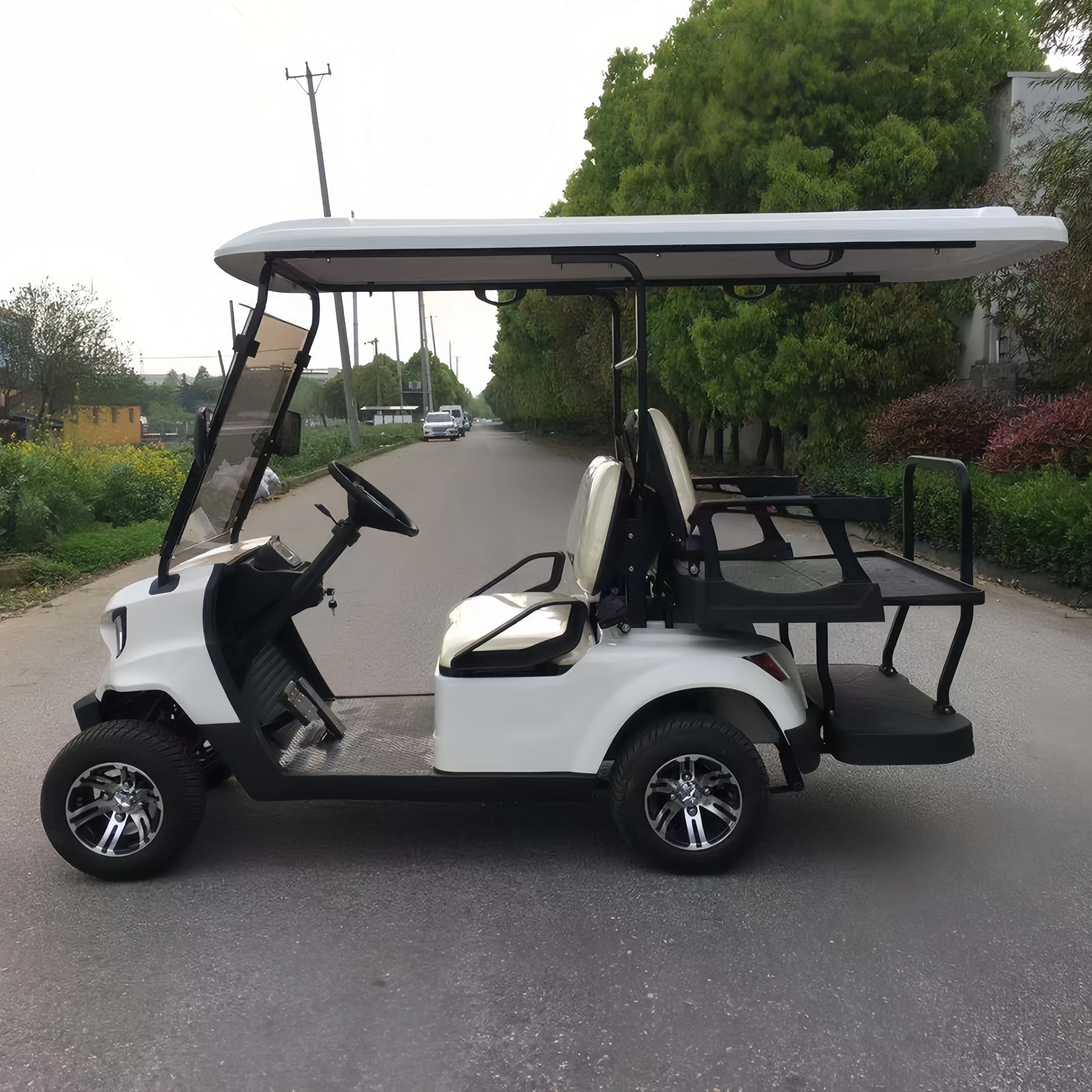 Energy Saving And Low Noise 48v 6 Seater Sightseeing Bus Golf Buggy Carts Electric Golf Cart