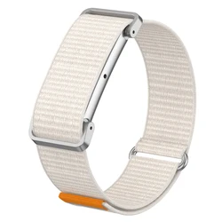 Nylon Loop Strap with Metal Case - Breathable Sport Wristband Replacement - Fitbit Air (Starlight)
