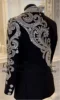 Luxury Beaded Jewelry Ornament Tuxedos Men Suit Glitter Sequins Customized Wedding Groom Blazers 3 Pieces Set rajes para hombre 2