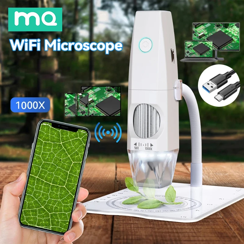 

1000X Wireless High-Definition Electron Microscope USB Mobile Phone Computer Connection Microscope Photography Video Shooting