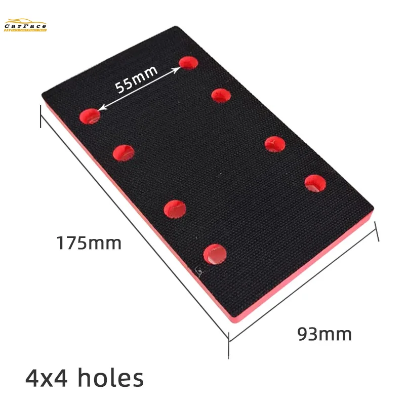 8 Hole Pneumatic Polishing Machine Accessories Tray 93*175 4 4 Dry Grinding Machine Accessories Sandpaper Polishing Rectangle