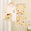Miniso Winter Autumn Children's Pajamas Set 2024 Cute Anime Cartoon Kids Pijama Boy Girl Sleepwear Long-Sleeved Pants Loungewear 5
