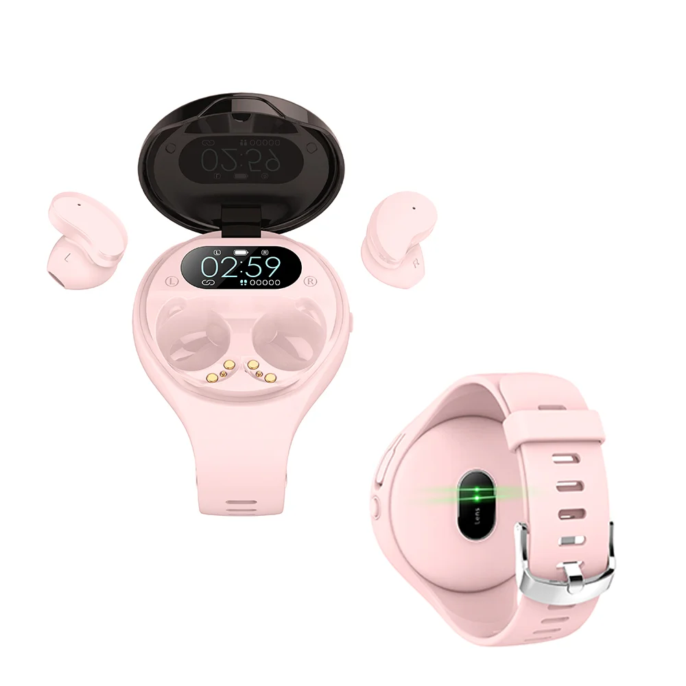 

Fashional Wireless Earbuds Smartwatch 2 in 1 Smart Watch TWS Earphone Waterproof Call Music Sport Fitness Bracelet Band W01