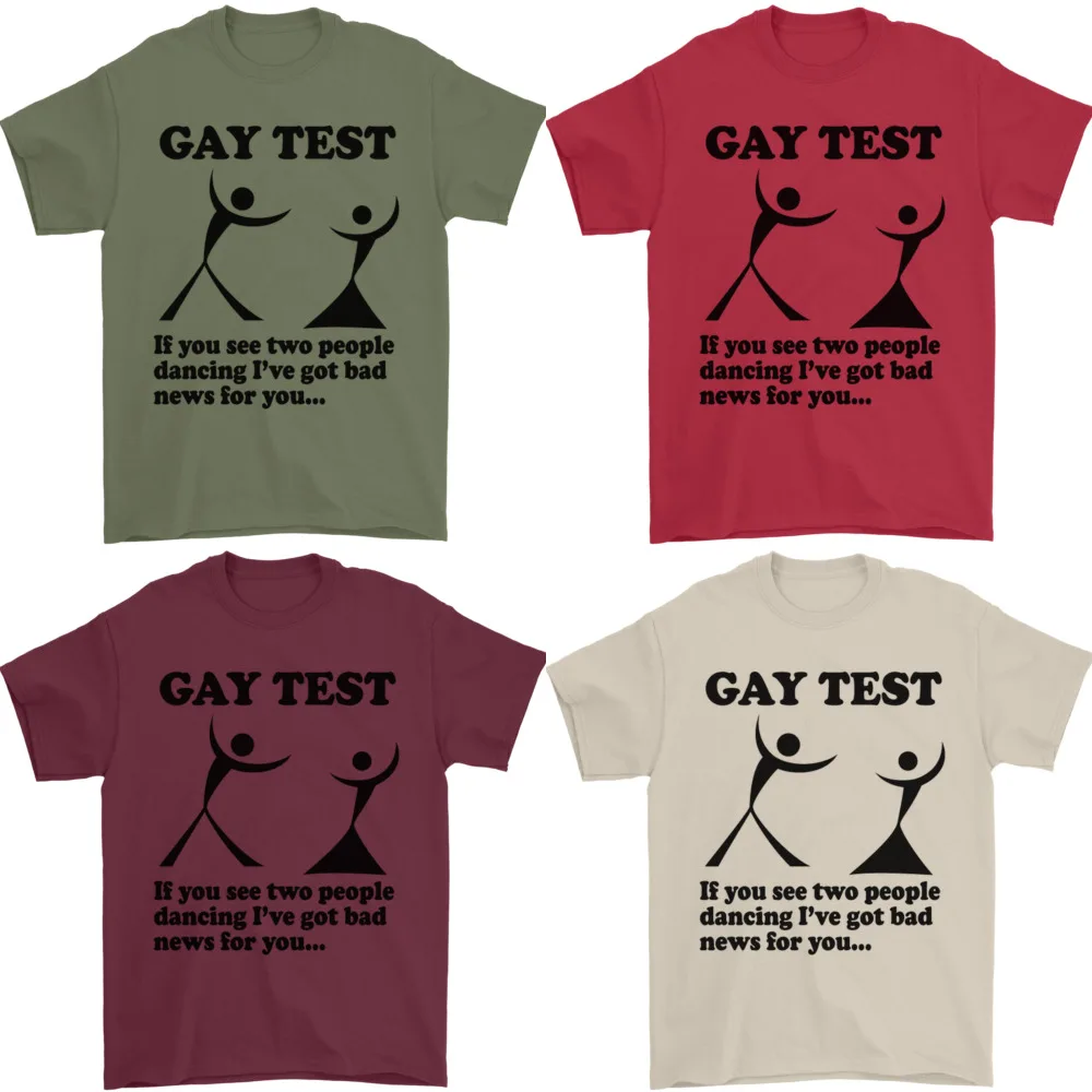 Gay Test drôle LGBT hommes T-Shirt 100% coton_voghion.com