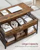 Coffee Table,Lift Coffee Table with Storage Shelf,Hidden Compartments and Lifting Top,19.7 x 39.4 x (19.3-24.4) Inches 5