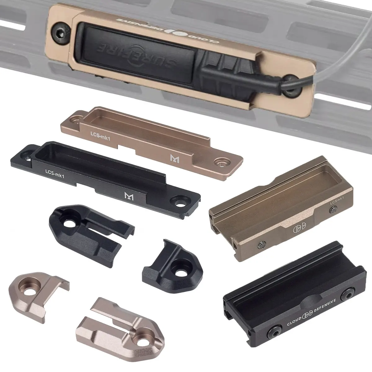 Flashlight Mount Surefire Scout Light Switch Lock Flashlight Mount 20mm Picatinny Rail