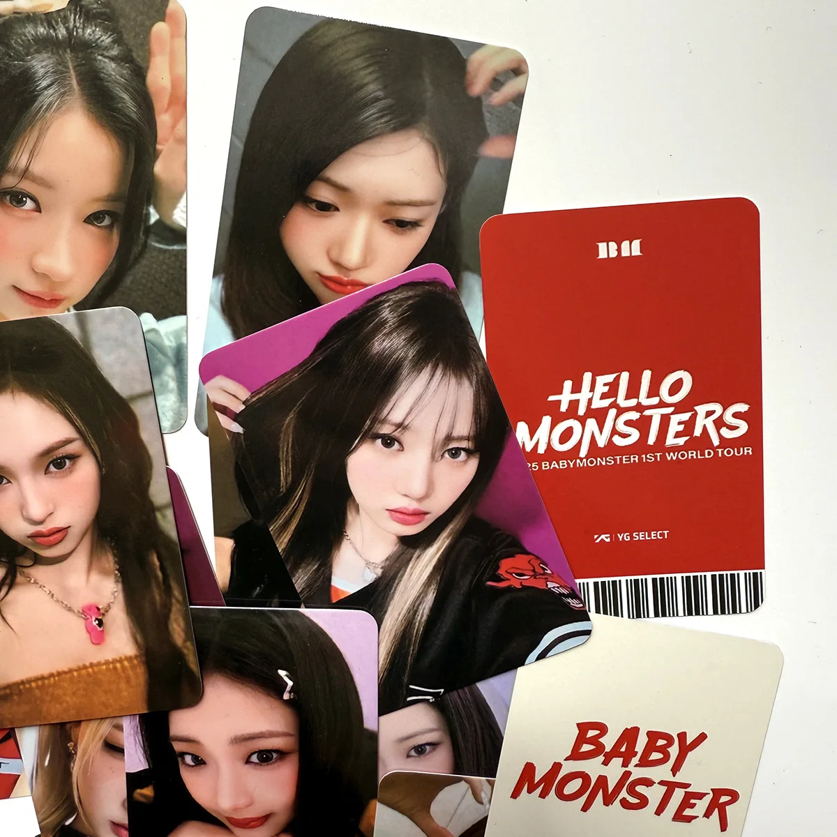 7Pcs/Set BABYMONSTER 2025 New Series World Tour Card Lomo Cards HD