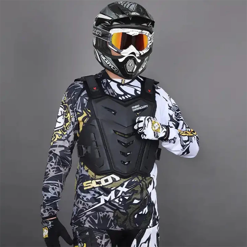 Motorcycle Armor Vest Chest Body Protectors Back Protector Portable Skateboard Motocross Armored Jacket Protective Gear