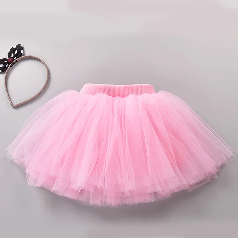 Ballet Tutu Skirt Baby Girls Tutu Fluffy Skirt Toddler Princess Ballet Dance Tulle Mesh Skirt Kids Cake Cute Girls Clothes Pettiskirt