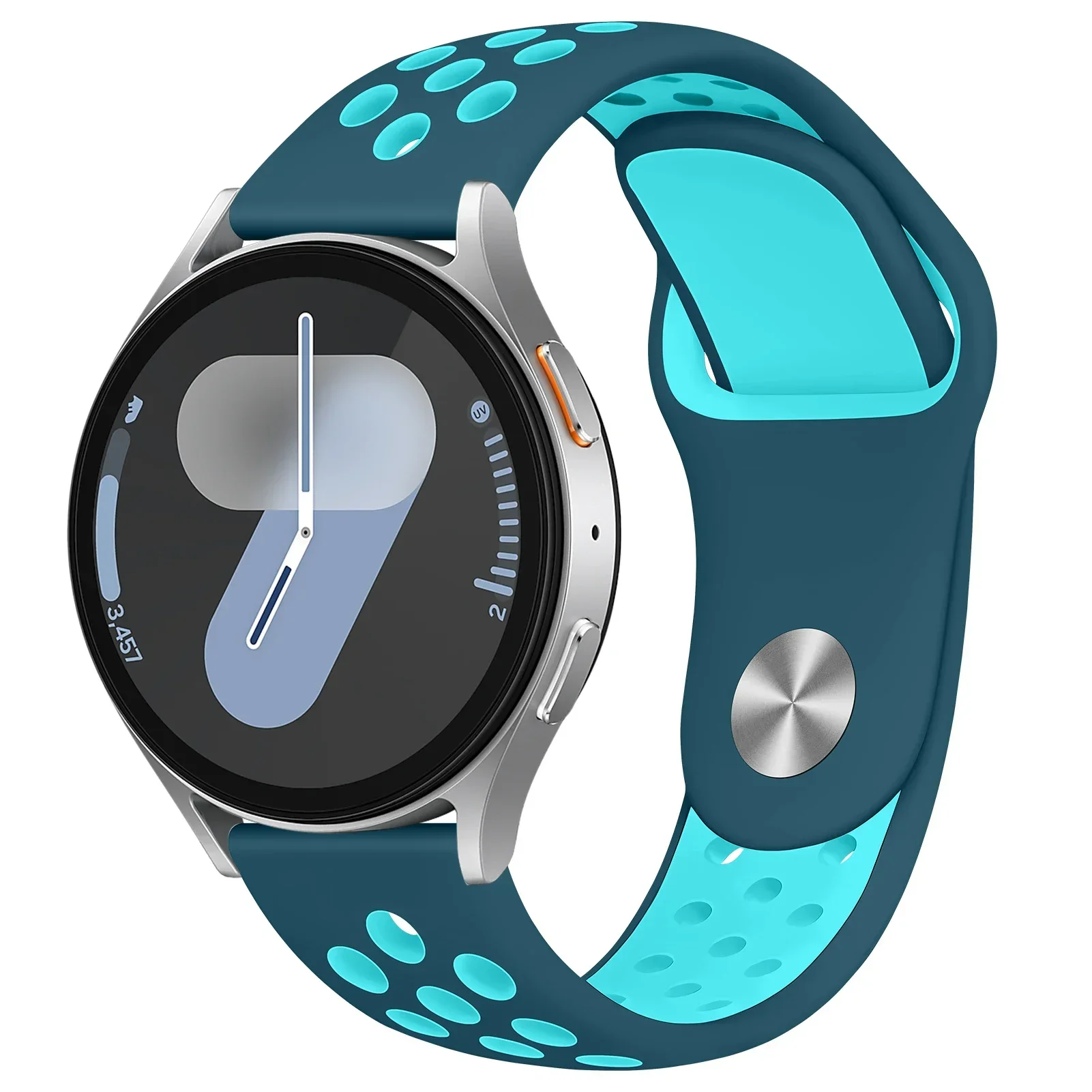 ตัวเลือกสินค้า สายซิลิโคนยืดหยุ่น 20-22 มม. สำหรับ Samsung Galaxy Watch 7/6/5 40-44 มม. และ Huawei Gear S3 43-47 มม.