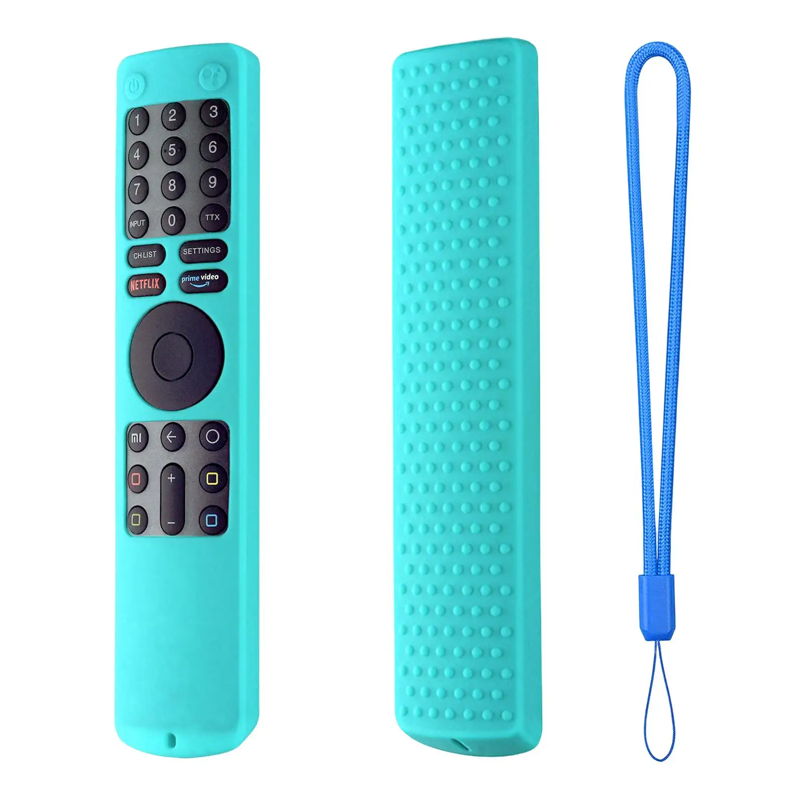 Description Picture 3 of itemRemote Control Case for Iconic Brand Mi 4S TV Remote Cover Silicone Protective Shockproof Protector With Lanyard Control Holder
