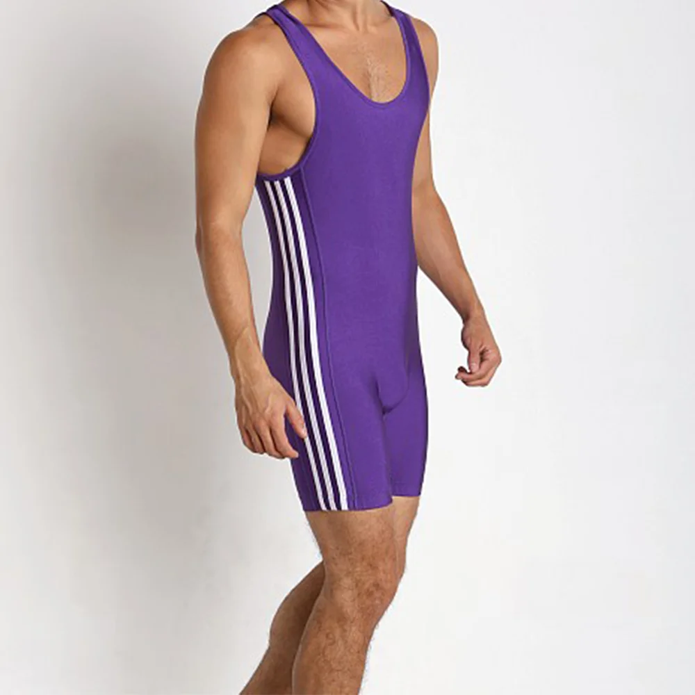 Wrestling Singlets Running Wear One Piece Bodysuit Iron WWE Gym Sport Weightlifting PowerLifting Fitness Skinsuit