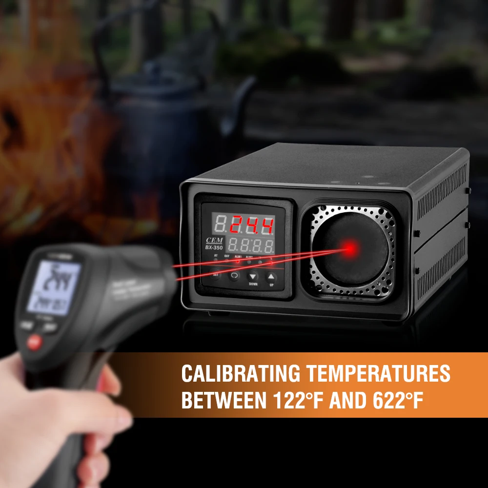 CEM BX-350 전문 휴대용 IR 온도 교정기, 가열 시간 50 °C  350 °C, 10 분