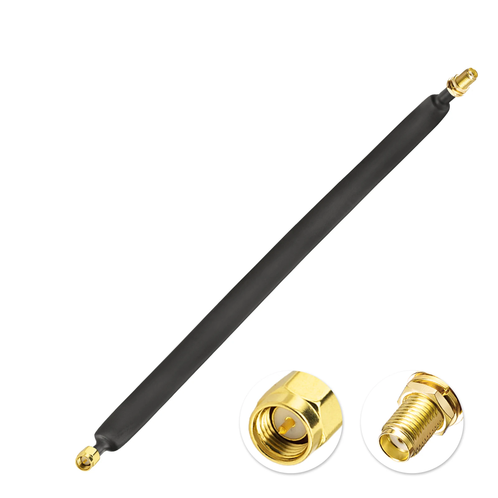20cm 30cm 40cm 60cm Flat Window Door Feed Thru RP-SMA RPSMA Male TO Female Extension Cable for Helium Miner LoRa Antenna Coaxial