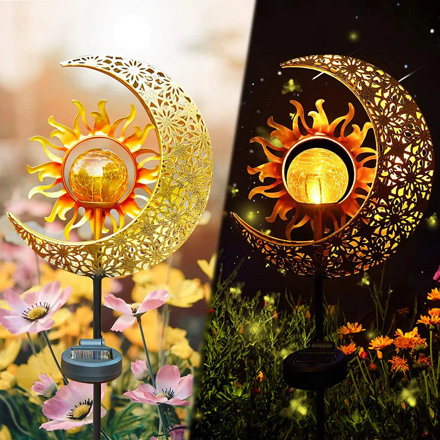 Animal Fairy Moon Solar Light Lawn Outdoor Ornament Creative Decorative Iron Hollow Crack Ball Lamp Angle Art Led Sunlight New osteotomy angle ruler for pet osteotomy surgery angle measurement animal orthopedic instruments