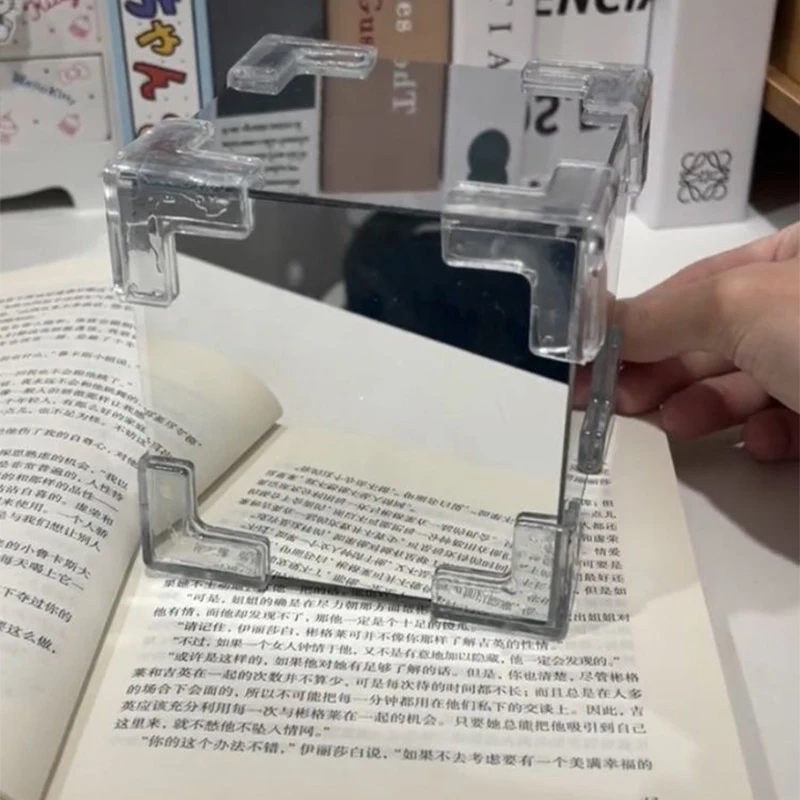 야광 튤립 야간 조명 수제 DIY 재료 꽃 장미 거울 분위기 램프, 3D 입체 침대 옆 램프, 소녀 선물