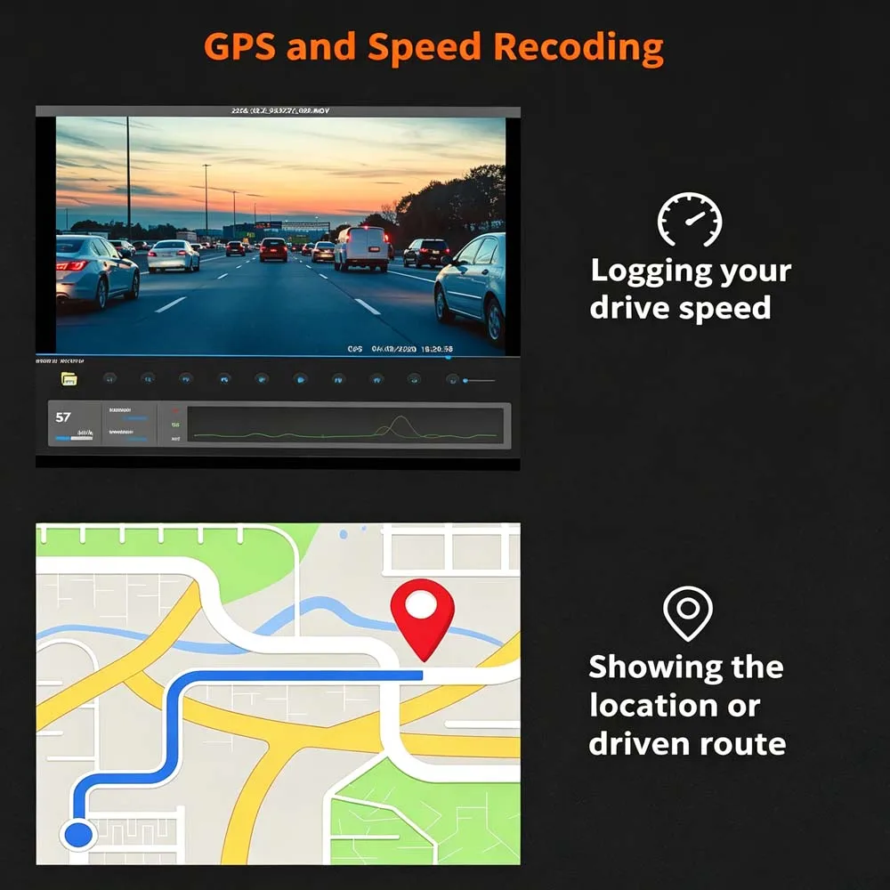 4G LTE Dash Cam GPS Logger 4K UHD Recording Car Camera DVR Night Vision Video Recorder Remote Monitoring 24H Parking Monitor 5