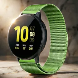 Universal 20mm/22mm Magnetic Smartwatch Bracelet Strap - Sleek Design - 22mm Watchband (Glass Green)