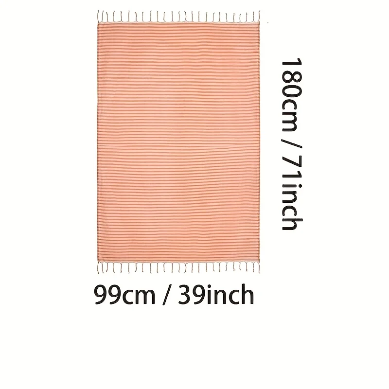 TURKISH Classical Series Beach Towel | 71 x 39 in | Extra Large Wearable Turkish Bath Towel | Made in Turkey | Premium Luxury St