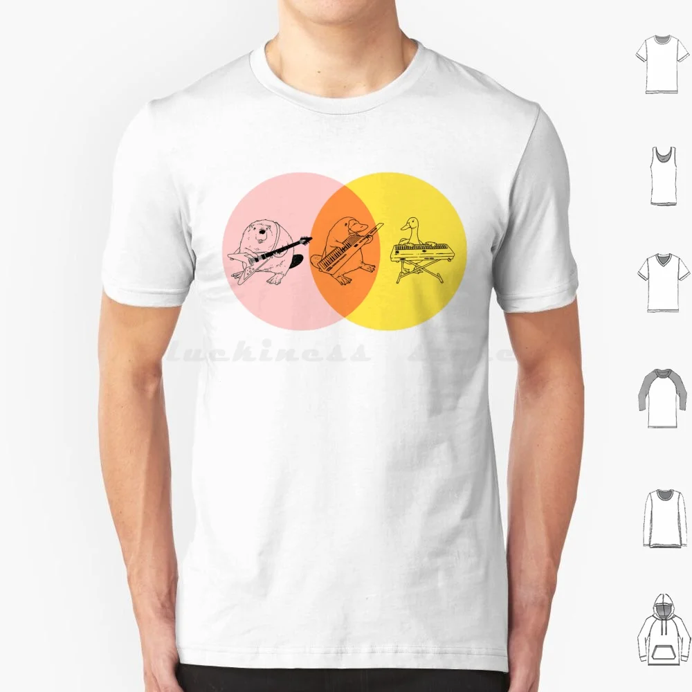 Keytar Venn Diagramma-Viola Arancione Giallo T Shirt Uomo Donna Bambini 6Xl Keytar Duck Beaver Chitarra Tastiera Venn Diagramma Diagramma